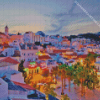 Albufeira City At Night Diamond Painting