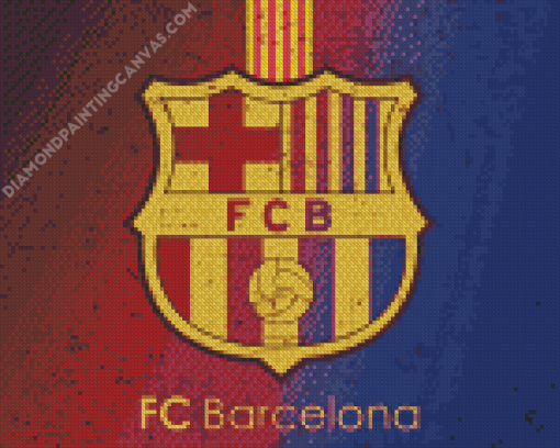 Barcelona Logo Art Diamond Painting