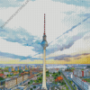 Berliner Fernsehturm City View Art Diamond Painting