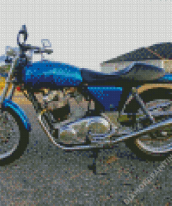 Blue Norton 750 Commando Diamond Painting