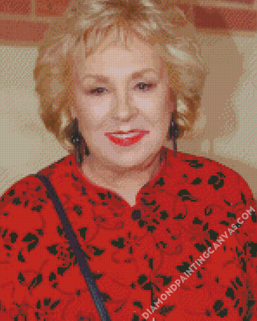 Doris Roberts In Red Diamond Painting