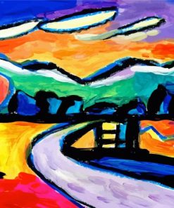 Kandinsky Colorful Landscape Diamond Painting