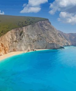 Lefkada Porto Katsiki Beach Diamond Painting