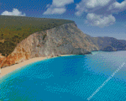 Lefkada Porto Katsiki Beach Diamond Painting