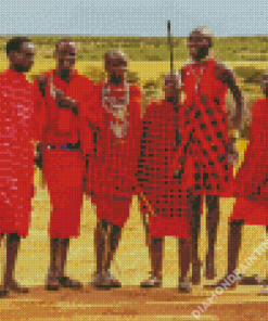 Masai People Diamond Painting