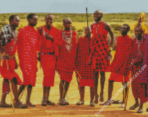 Masai People Diamond Painting