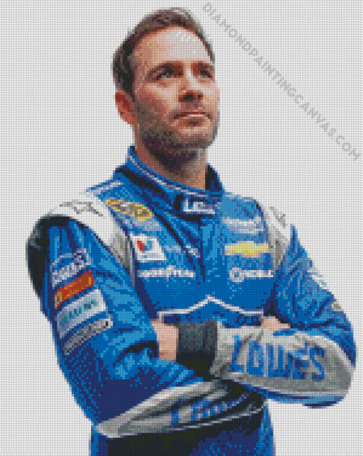 Racer Jimmie Johnson Diamond Painting