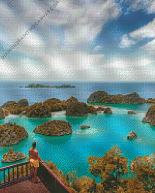 Raja Ampat Islands View Diamond Painting