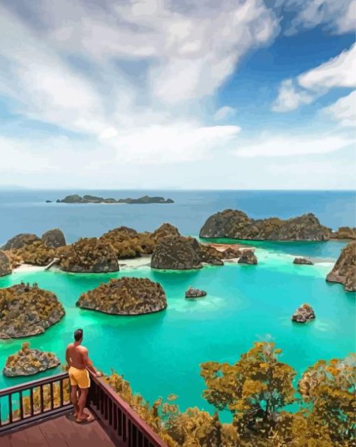 Raja Ampat Islands View Diamond Painting