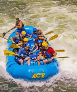 River Rafting Sports Diamond Painting