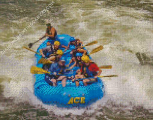 River Rafting Sports Diamond Painting