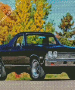 SS El Camino With Fall Scene Diamond Painting