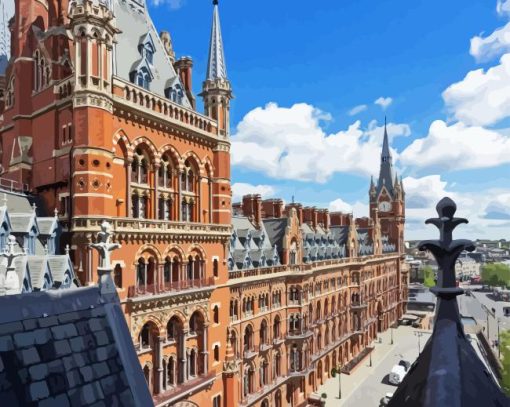 St Pancras Station Building Diamond Painting