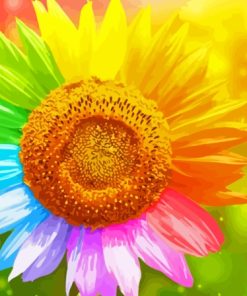 Sunflower Rainbow Diamond Painting