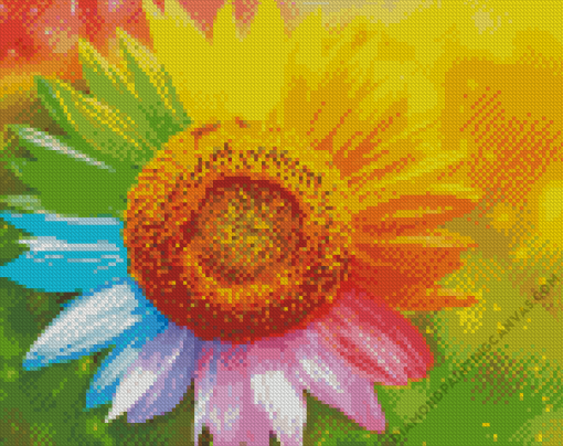 Sunflower Rainbow Diamond Painting