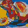 The Whirling Sun By Karel Appel Diamond Painting