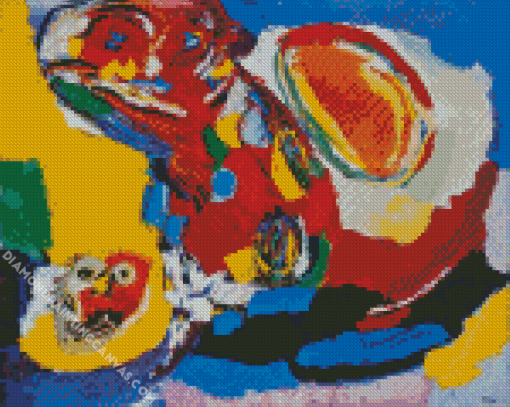 The Whirling Sun By Karel Appel Diamond Painting