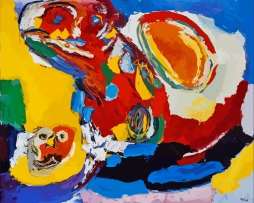 The Whirling Sun By Karel Appel Diamond Painting