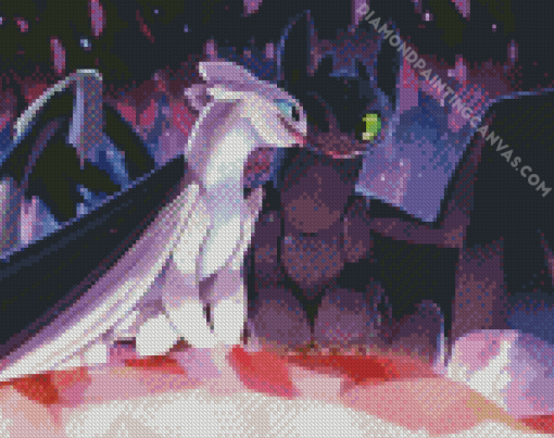 Toothless And Light Fury Diamond Painting