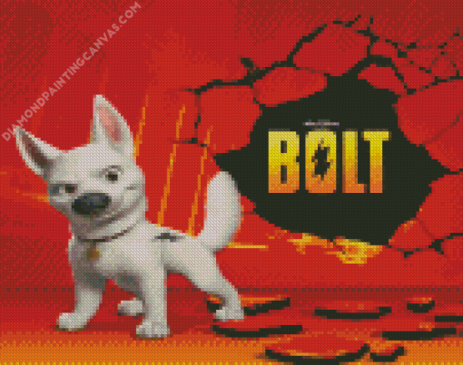 Bolt Dog Poster Diamond Painting