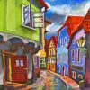 Cesky Krumlov Alleys Art Diamond Painting