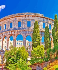 Croatia Pula Amphitheater Diamond Painting