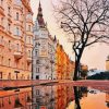 Czech Republic Buildings Reflection Diamond Painting