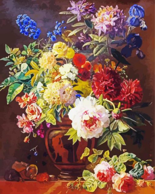 Flowers Vase Maria Margaretha Van Os Diamond Painting