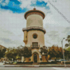 Fresno Water Tower In California Diamond Painting