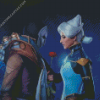 Jhin And Camille Diamond Painting