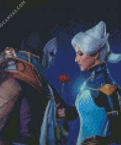 Jhin And Camille Diamond Painting