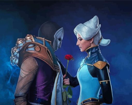 Jhin And Camille Diamond Painting