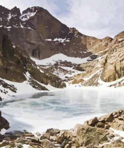 Chasm Lake Rocky Colorado Diamond Painting