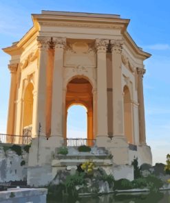 Peyrou Walk Montpellier Building Diamond Painting