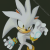 Silver Anime Sonic Character Diamond Painting