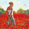 Woman In Poppy Field Garmash Diamond Painting