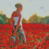 Woman In Poppy Field Garmash Diamond Painting