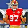 49ers Player Nick Bosa Diamond Painting