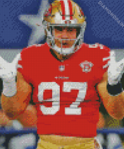 49ers Player Nick Bosa Diamond Painting