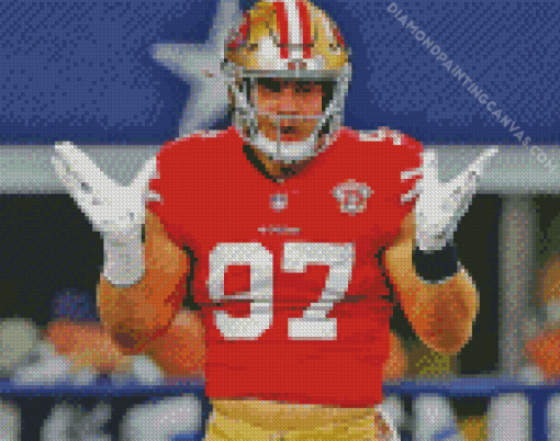 49ers Player Nick Bosa Diamond Painting