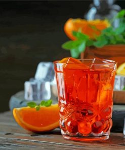 Aesthetic Aperol Spritz Diamond Painting