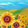 Aesthetic Sunflower Landscape Diamond Painting