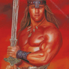 Arnold Schwarzenegger Conan The Barbarian Diamond Painting