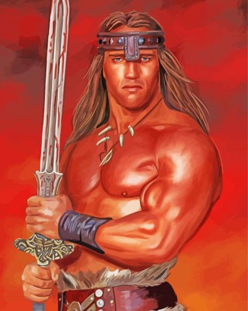 Arnold Schwarzenegger Conan The Barbarian Diamond Painting