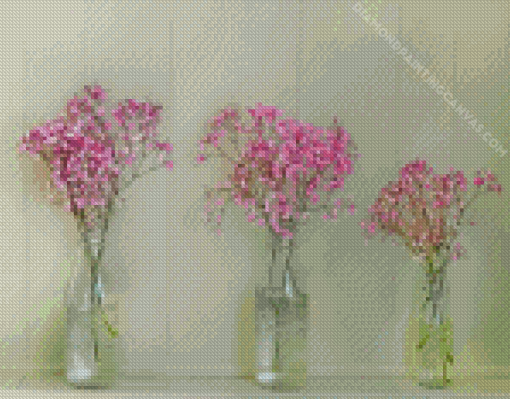 Babys Breath Jars Diamond Painting