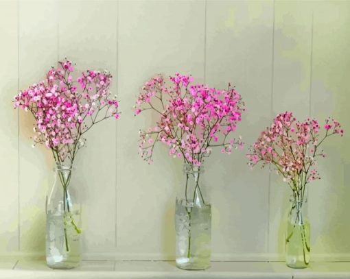 Babys Breath Jars Diamond Painting