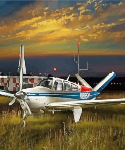 Beechcraft Bonanza Plane Diamond Painting