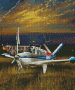 Beechcraft Bonanza Plane Diamond Painting