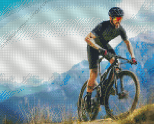 Bicycle Mountain Biking Sport Diamond Painting