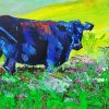 Black Cow Art Diamond Painting